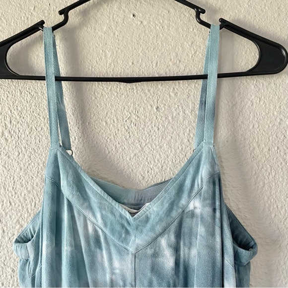 Splendid Anya Maxi Dress Womens M Tie Dye Spaghetti Strap Viscose Pockets V Neck - Picture 5 of 16